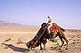  - Ů Jiayuguan (Jiayu Pass) -  Camel and Woman