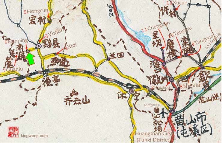 location map of Nanping
