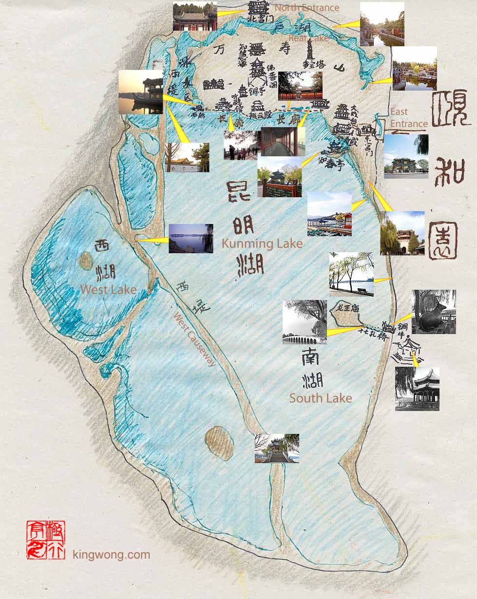 ú԰ͼ ground plan of Summer Palace Garden