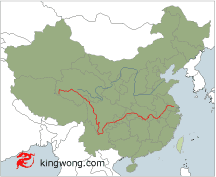 Map image of Chang Jiang river