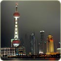 Shanghai\'s 浦东 Pudong skyline